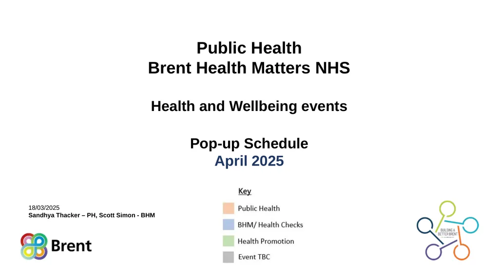 Public Health Brent Health Matters NHS Health and