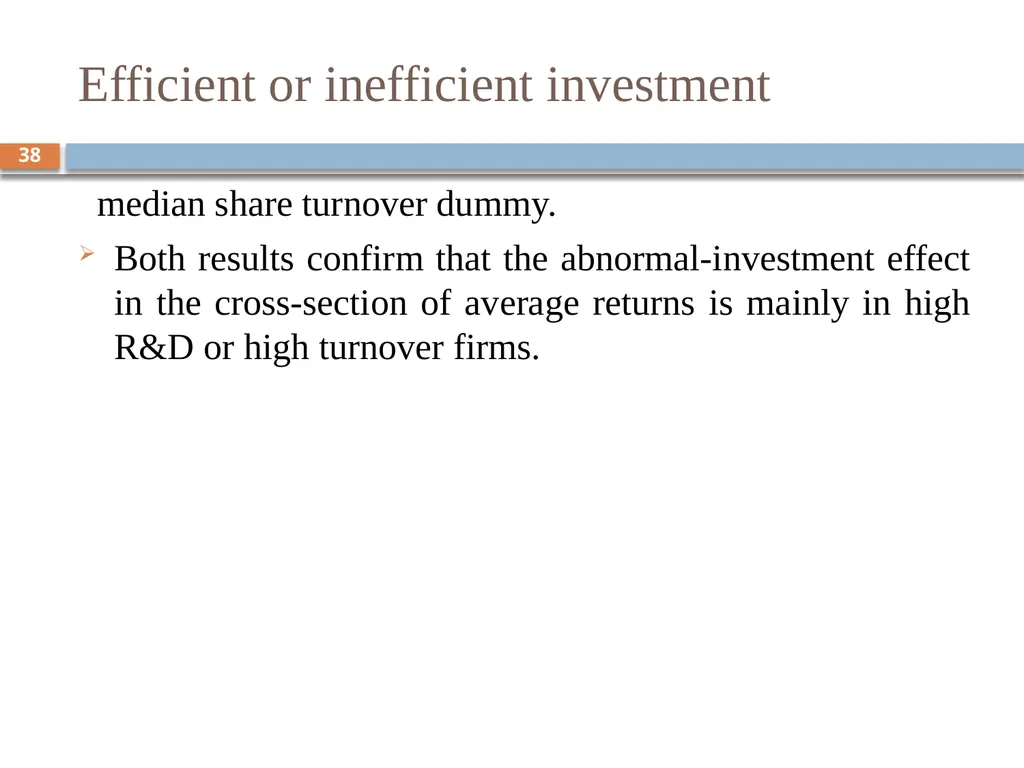 Behavioral Corporate Finance － Models of - slide 38 of 38
