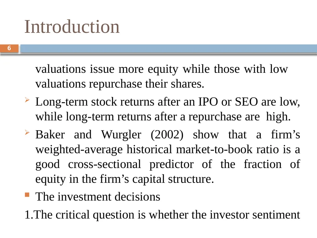 Behavioral Corporate Finance － Models of - slide 6 of 38