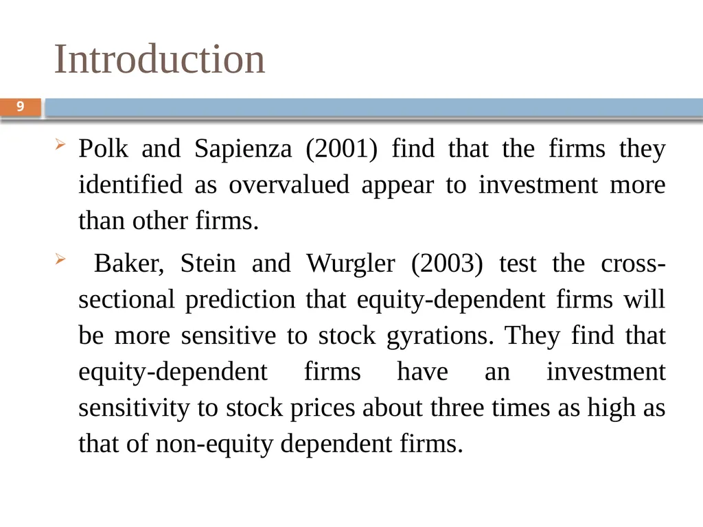 Behavioral Corporate Finance － Models of - slide 9 of 38