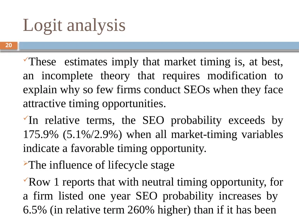 Behavioral Corporate Finance － Models of - slide 20 of 38
