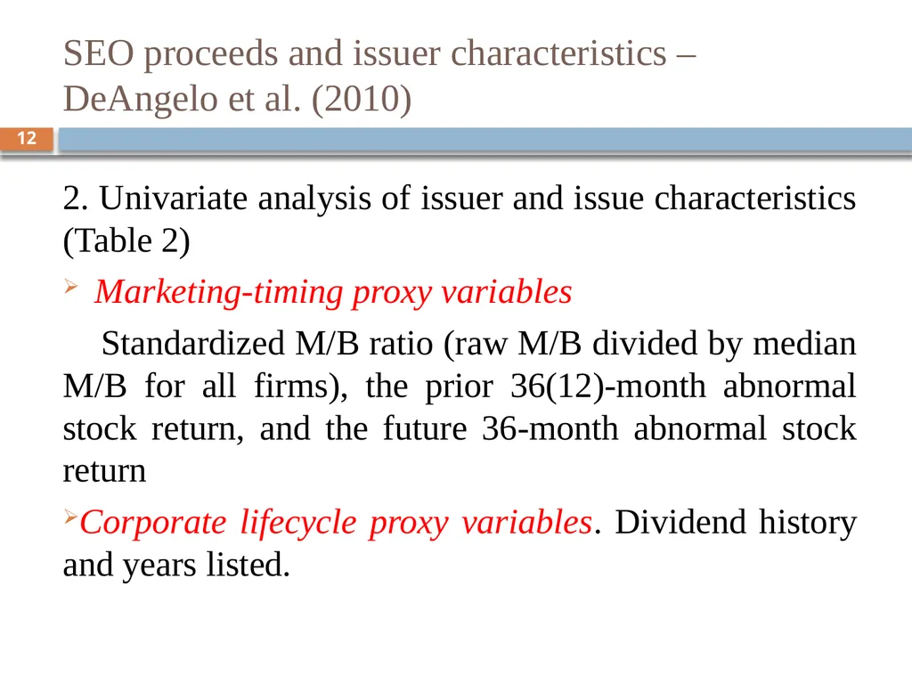 Behavioral Corporate Finance － Models of - slide 12 of 38