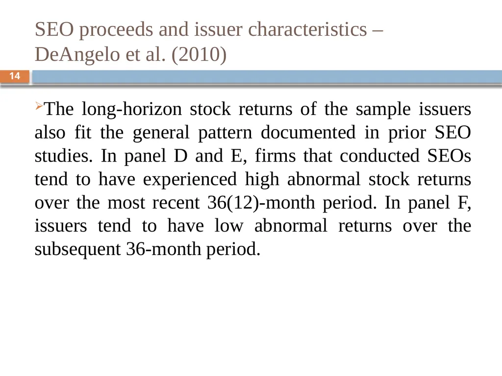 Behavioral Corporate Finance － Models of - slide 14 of 38