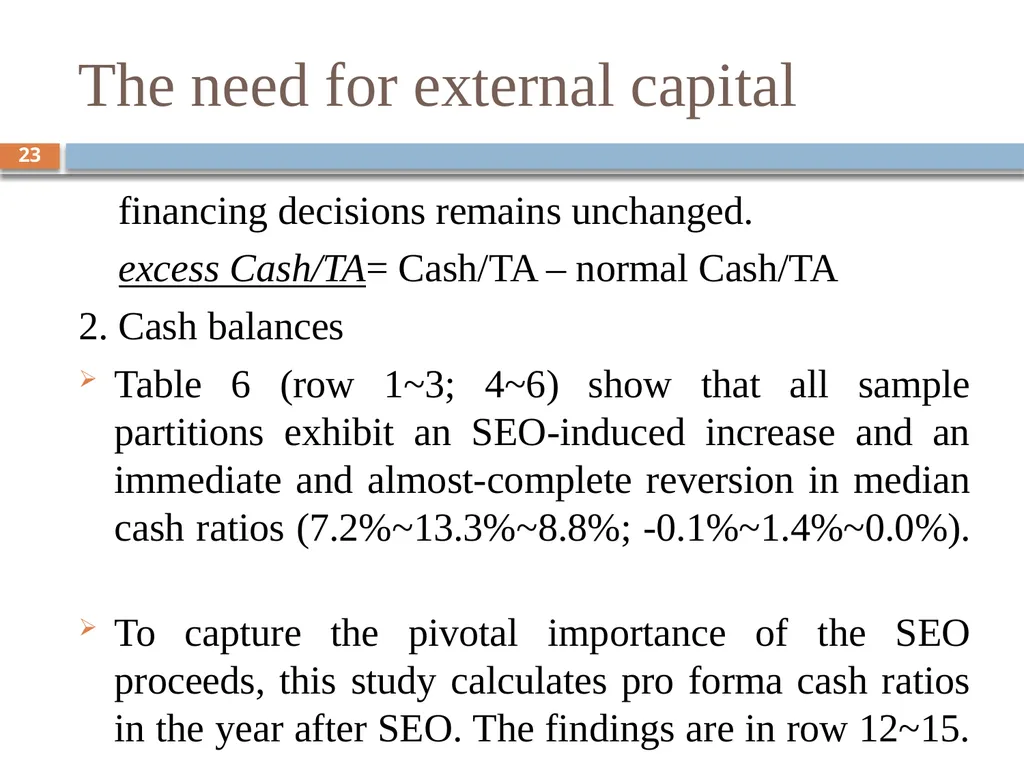Behavioral Corporate Finance － Models of - slide 23 of 38