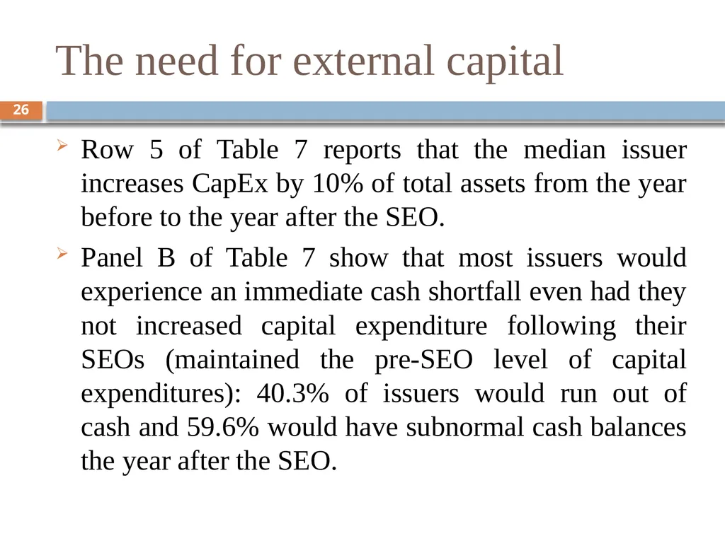 Behavioral Corporate Finance － Models of - slide 26 of 38