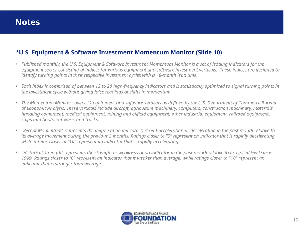 Snapshot of the Equipment Leasing and Finance - slide 18 of 18