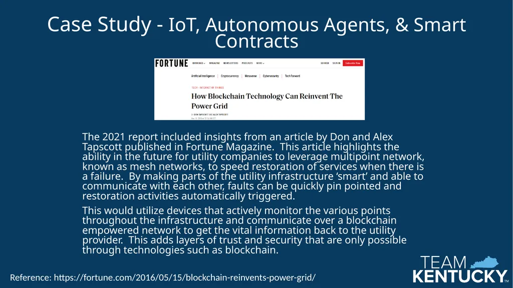 Kentucky Blockchain Technology Working Group The - slide 10 of 17