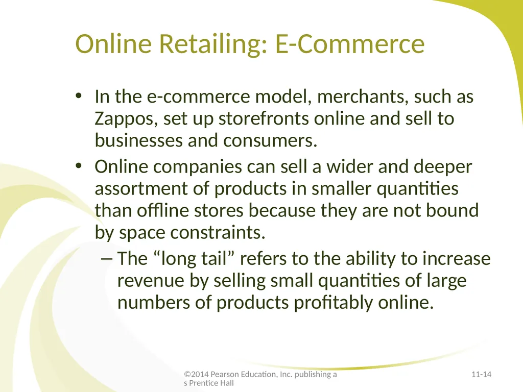 The Internet for Distribution E-Marketing/7E - slide 14 of 33