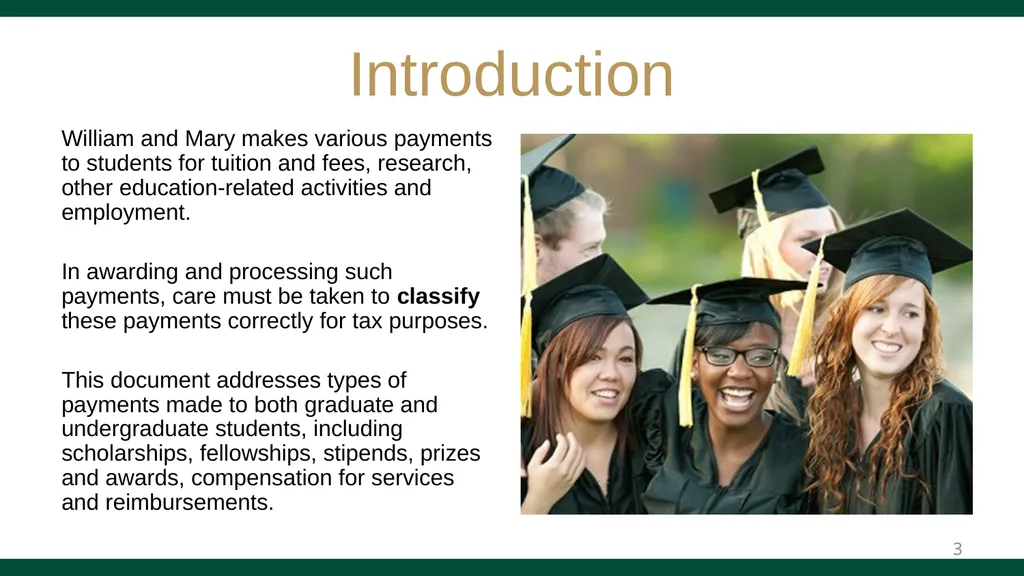 PAYMENTS TO STUDENTS GUIDE Effective March 2024 - slide 3 of 32