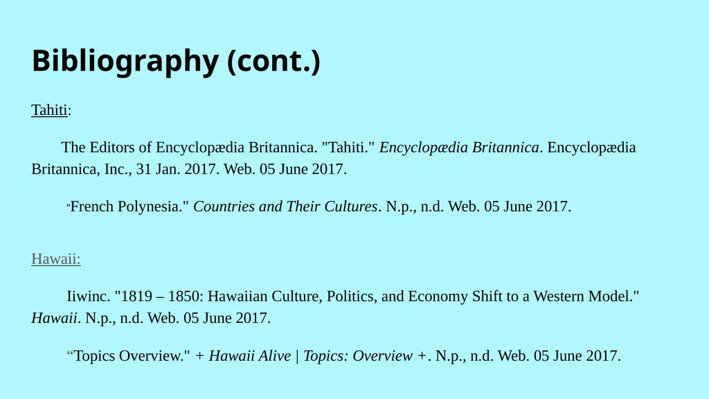 Colonization and the Polynesian Islands Makena - slide 10 of 10