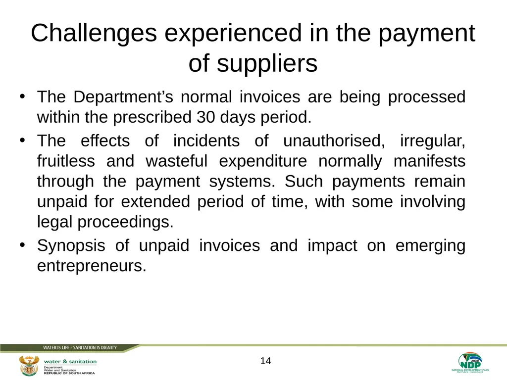 PRESENTATION TITLE Presented by: Name Surname - slide 14 of 17