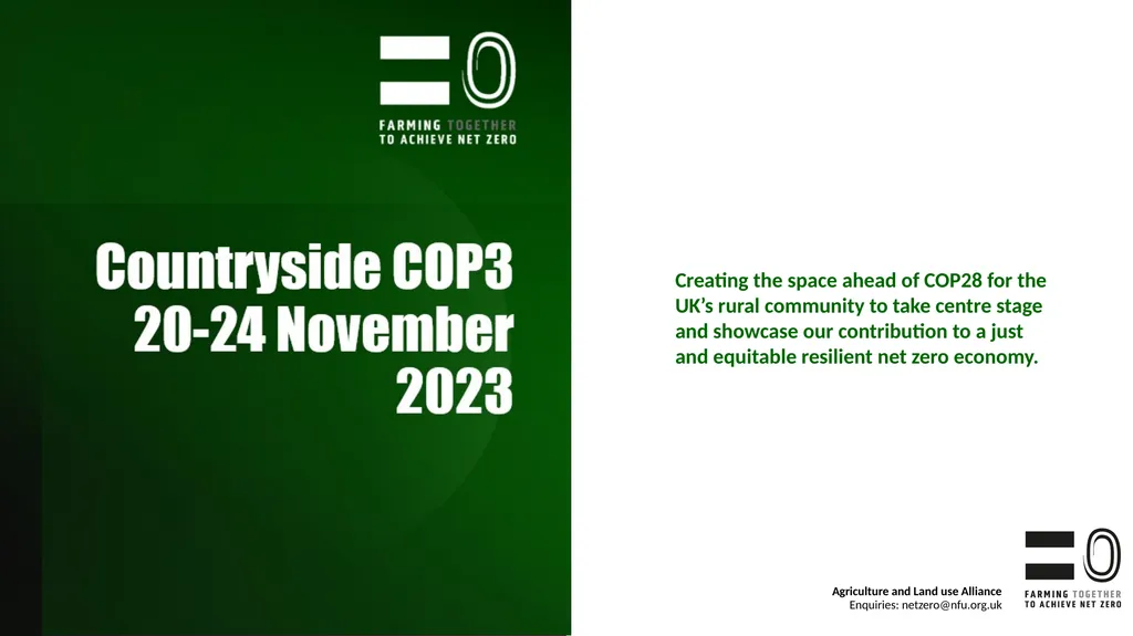 Agriculture and Land use Alliance Enquiries: