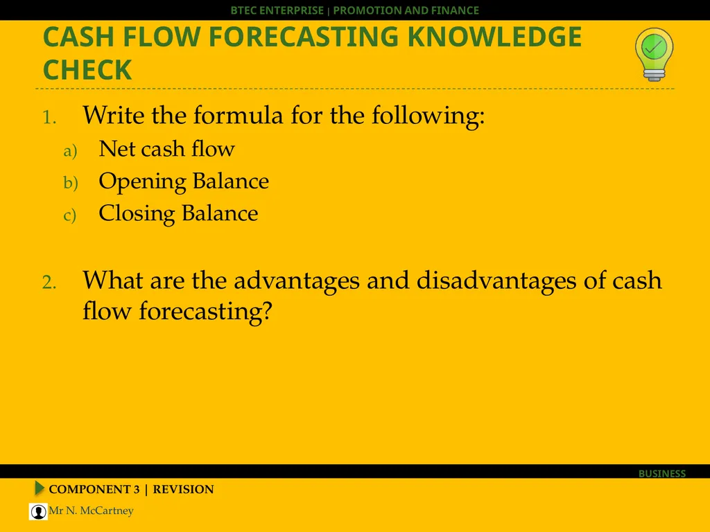 COMPONENT 3 | REVISION BTEC Enterprise HOOK – WHAT - slide 20 of 30