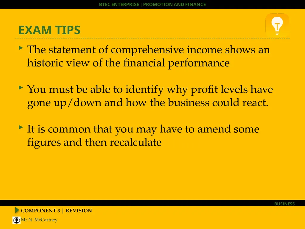 COMPONENT 3 | REVISION BTEC Enterprise HOOK – WHAT - slide 17 of 30