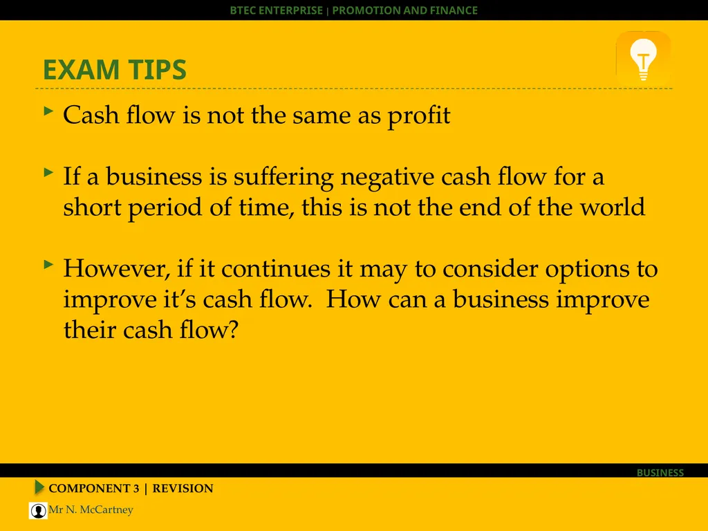COMPONENT 3 | REVISION BTEC Enterprise HOOK – WHAT - slide 23 of 30