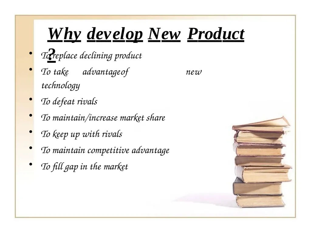 NEW PRODUCT AND NEW PRODUCT DEVLOPMENT PROCESS By - slide 6 of 19