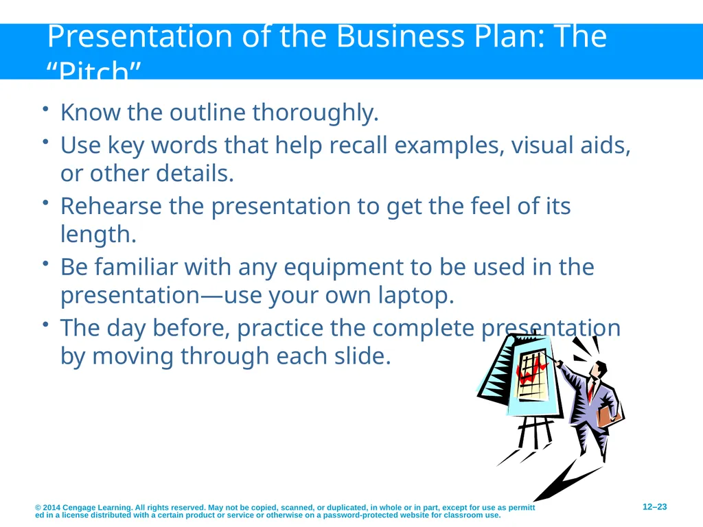 Developing an Effective Business Plan © 2014 - slide 23 of 26