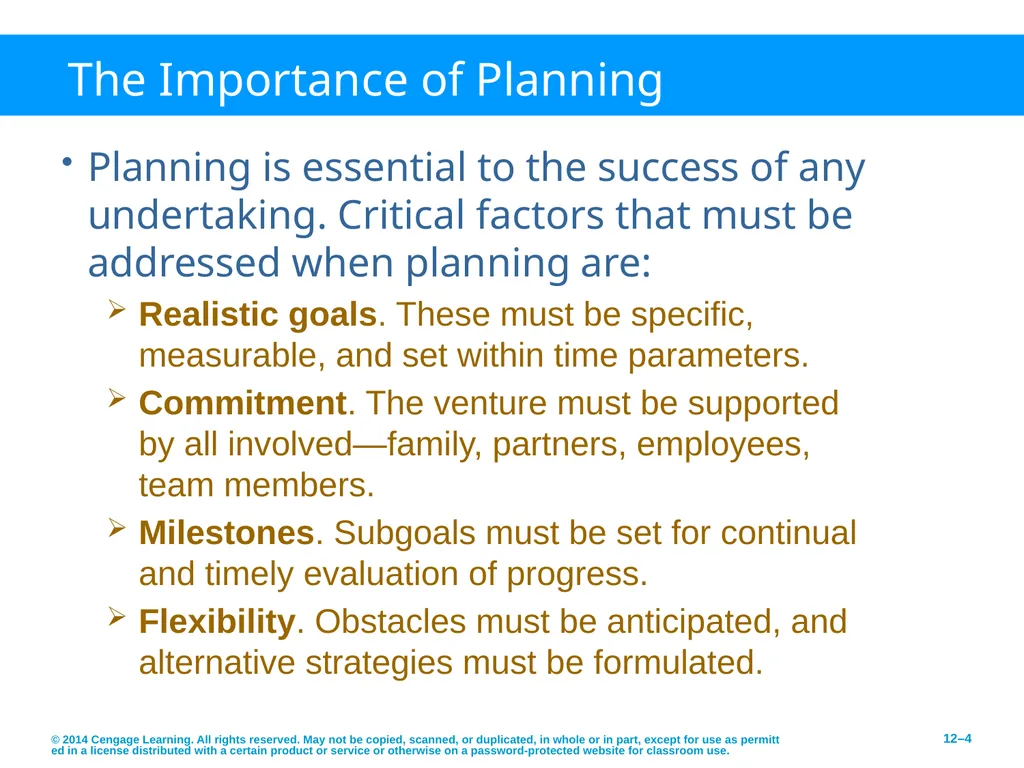 Developing an Effective Business Plan © 2014 - slide 4 of 26