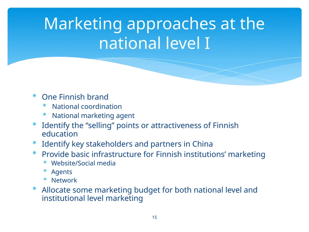 Marketing and branding for Finnish education - slide 15 of 28