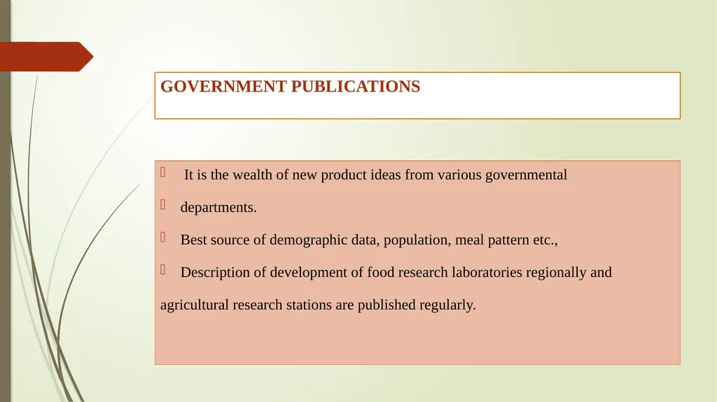 SOURCES OF IDEA FOR NEW PRODUCT DEVELOPMENT - slide 16 of 17