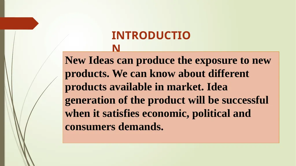SOURCES OF IDEA FOR NEW PRODUCT DEVELOPMENT - slide 2 of 17