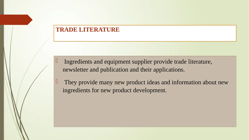 SOURCES OF IDEA FOR NEW PRODUCT DEVELOPMENT - slide 15 of 17