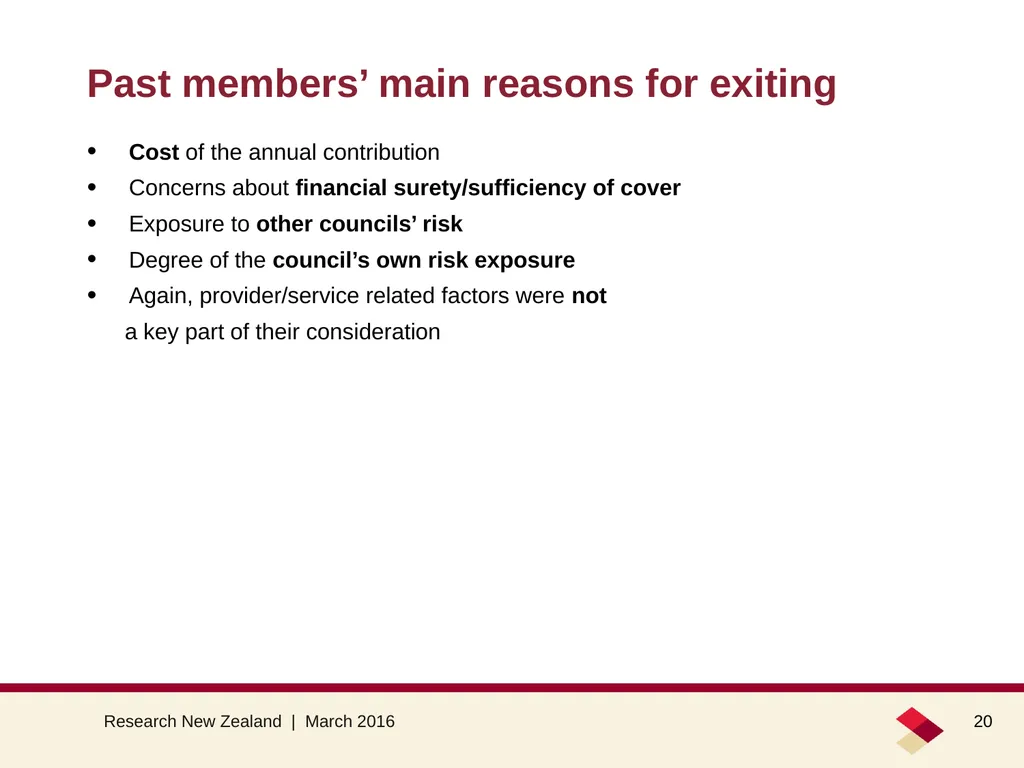 Council opinion about the LAPP March 2016 Summary - slide 20 of 26