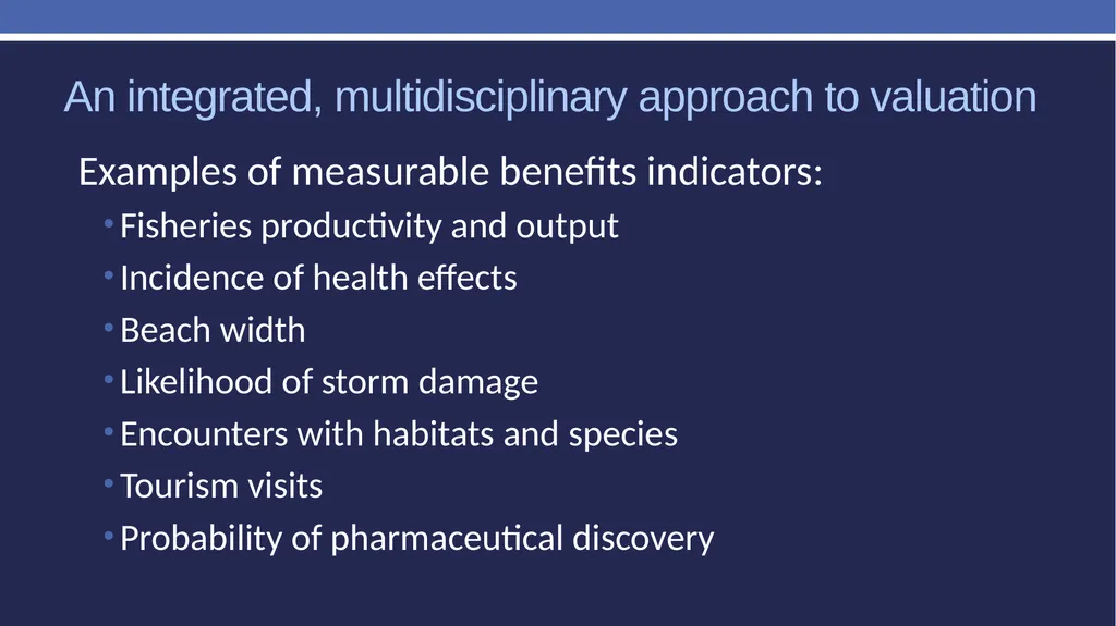 Non-market valuation: methods and data Peter W. - slide 56 of 59