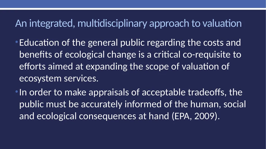 Non-market valuation: methods and data Peter W. - slide 58 of 59