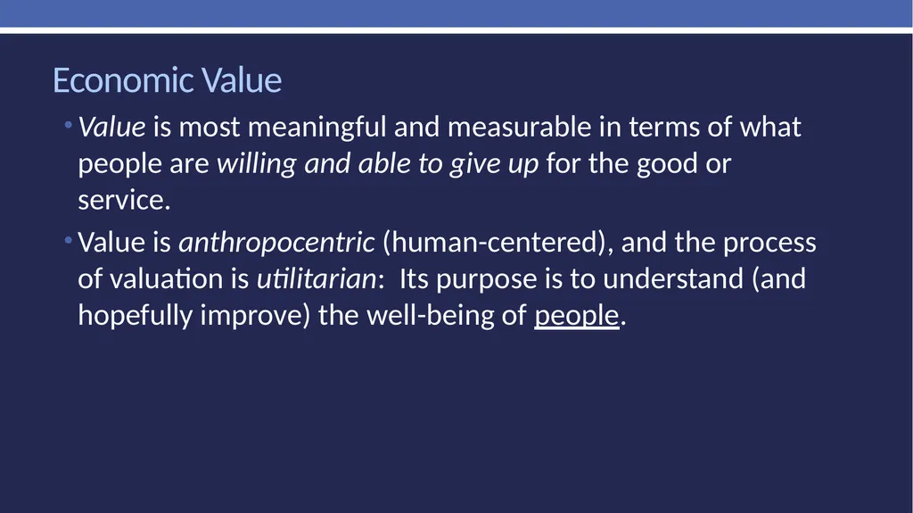 Non-market valuation: methods and data Peter W. - slide 4 of 59