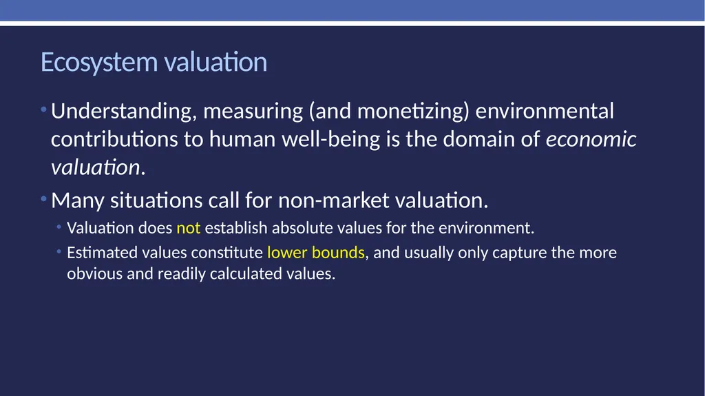 Non-market valuation: methods and data Peter W. - slide 18 of 59