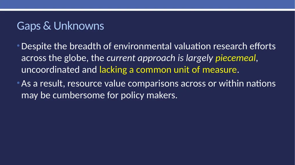 Non-market valuation: methods and data Peter W. - slide 54 of 59