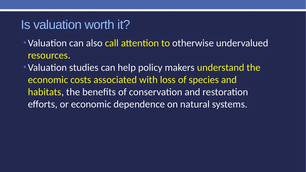 Non-market valuation: methods and data Peter W. - slide 48 of 59