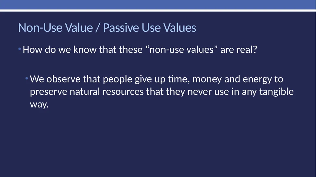 Non-market valuation: methods and data Peter W. - slide 17 of 59
