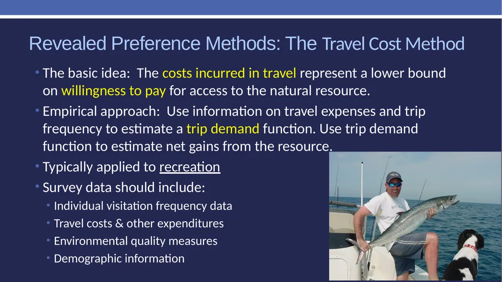 Non-market valuation: methods and data Peter W. - slide 34 of 59