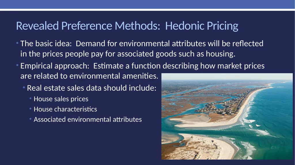 Non-market valuation: methods and data Peter W. - slide 37 of 59