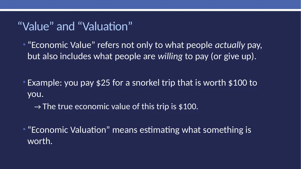 Non-market valuation: methods and data Peter W. - slide 3 of 59