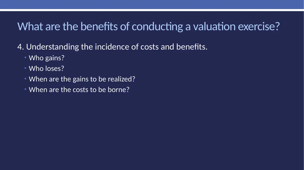 Non-market valuation: methods and data Peter W. - slide 24 of 59