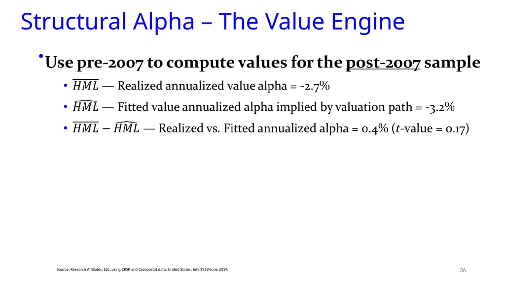 Reports of Value’s Death May Be Greatly - slide 32 of 50