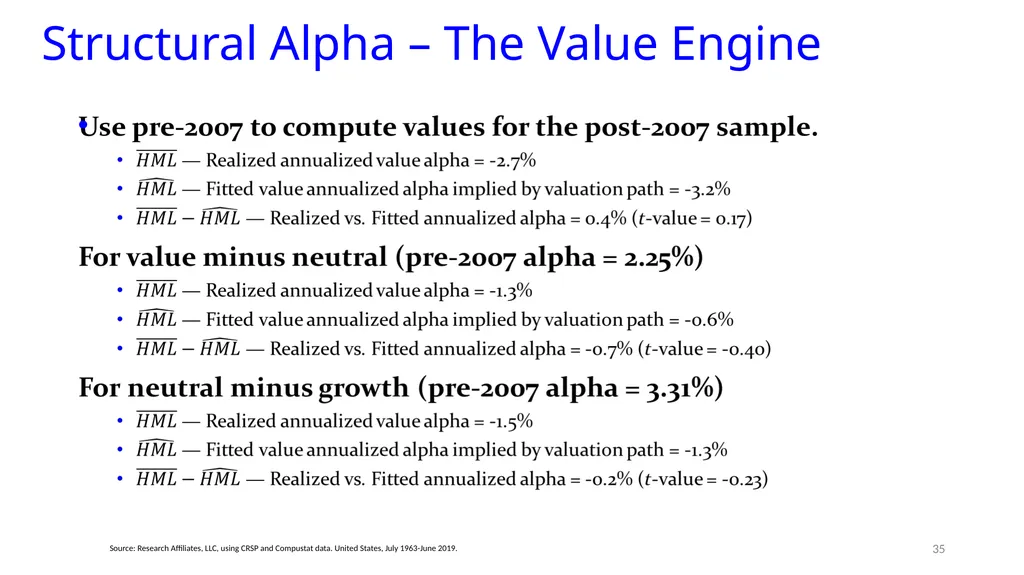 Reports of Value’s Death May Be Greatly - slide 31 of 50