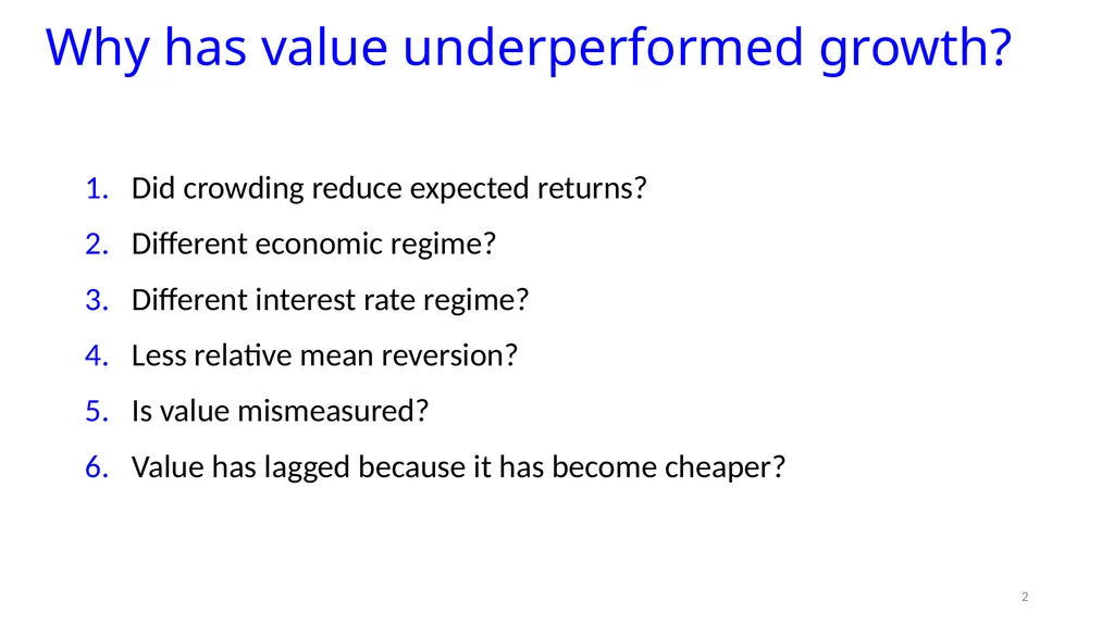 Reports of Value’s Death May Be Greatly - slide 2 of 50