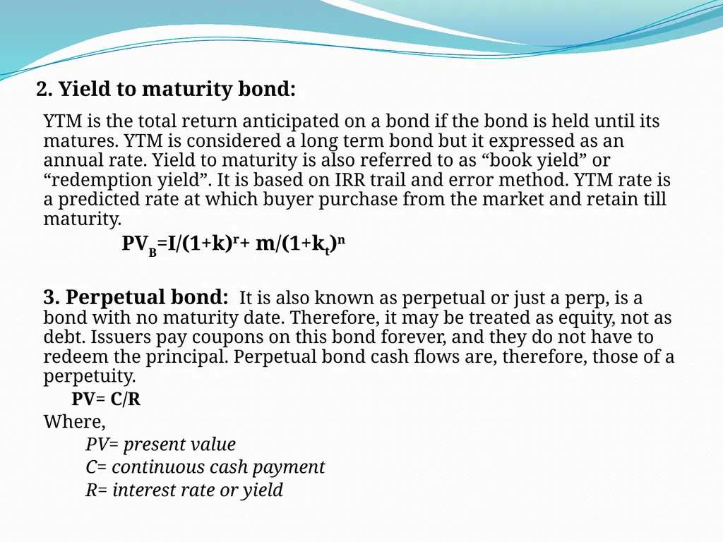 Unit 3: Valuation Of Fixed Income Securities - slide 7 of 9