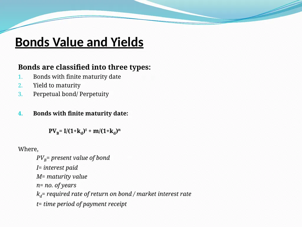 Unit 3: Valuation Of Fixed Income Securities - slide 6 of 9