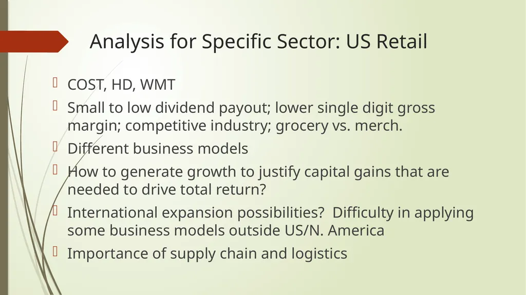 What type of valuation? Relative Value: Selecting - slide 11 of 18
