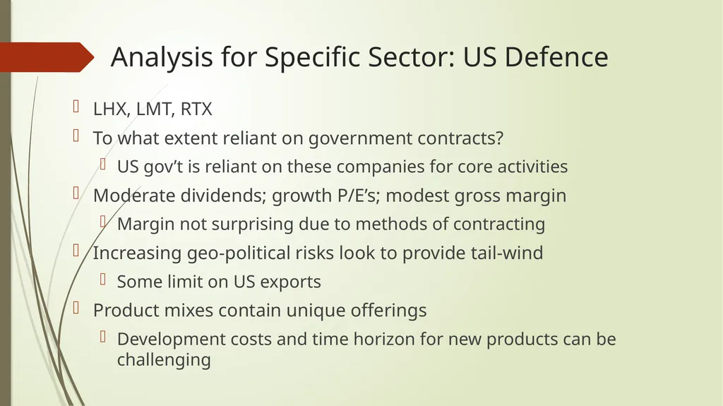 What type of valuation? Relative Value: Selecting - slide 18 of 18