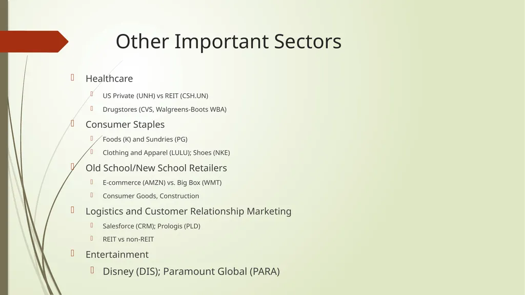 What type of valuation? Relative Value: Selecting - slide 4 of 18