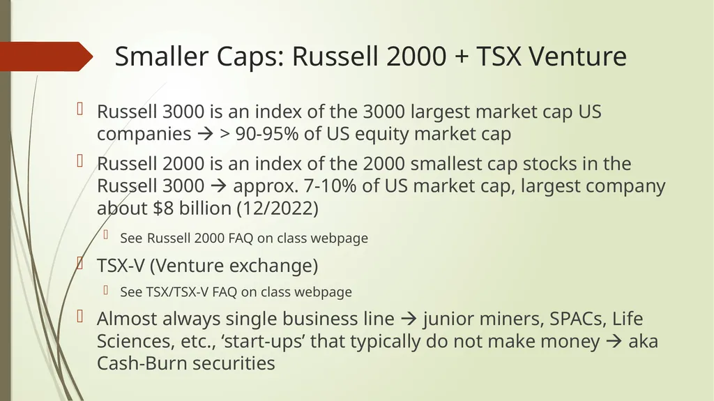 What type of valuation? Relative Value: Selecting - slide 5 of 18