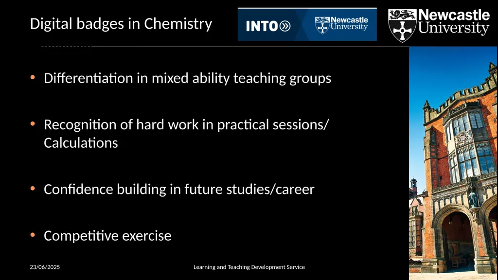Open Badges in an Academic Context 02/04/2019 - slide 9 of 15