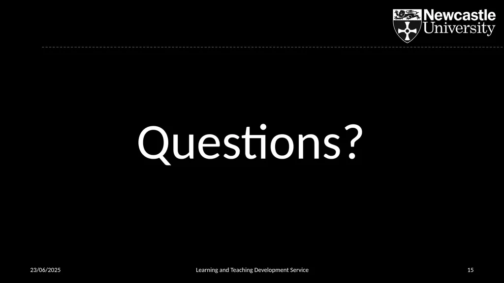 Open Badges in an Academic Context 02/04/2019 - slide 15 of 15