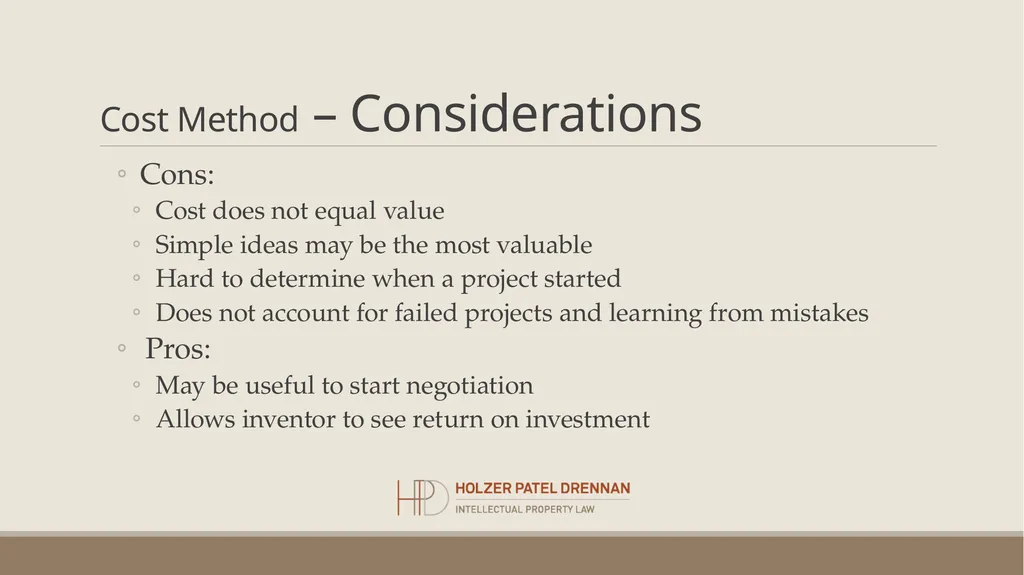 Patent Valuation Chirag Patel, CPVA, CFA Holzer - slide 9 of 22